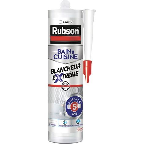 Mastic per lavelli cucina sbiancante estrema bianco cartuccia 280ml - Rubson