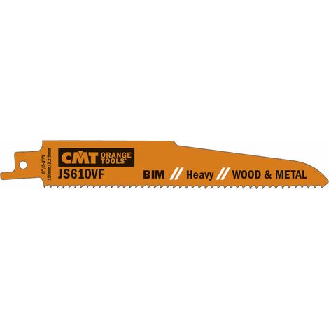 JS610VF-5 5 LAME SEGHETTO LEGNO/METAL BIM 150x3.2-5x5-8TPI (SS/MILLED) (1/4)