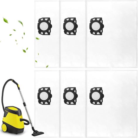 Sacs d'aspirateur pour Kärcher WD 2 Plus/WD 3/KWD 1/KWD 2/KWD 3/MV 3/SE 4001/SE 4002 - Sacs filtrants de qualité supérieure - Accessoires pour aspirateur sec et humide (1/5)