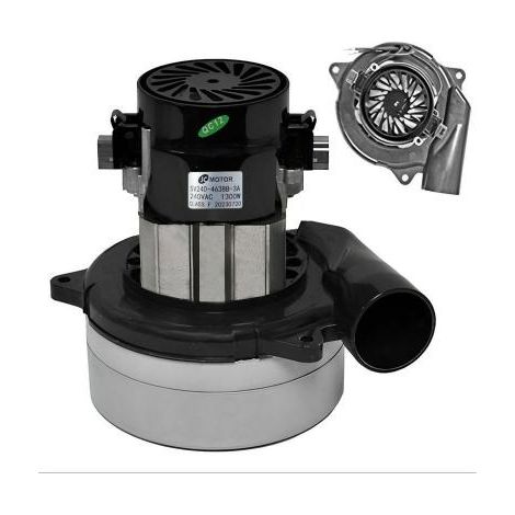 Moteur JC Motor 1300W type Ametek Lamb remplace le 116355, 117275, le 116213, le 115961 et le 119692, garantie 2 ans