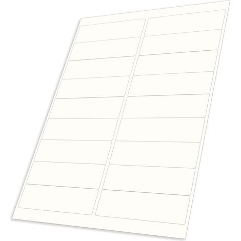 Selbstklebende Etiketten, Beschriftungsetiketten Aufkleber Labels, hohe Haftkraft, weiß, 100 x 30 mm, 1800 Stück pro Packung (1/2)
