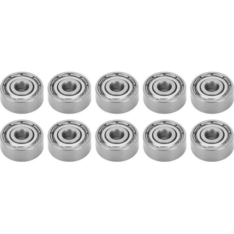 10 roulements à billes en acier inoxydable silencieux pour roues de skateboard - Accessoires de transmission S623Z (1/5)