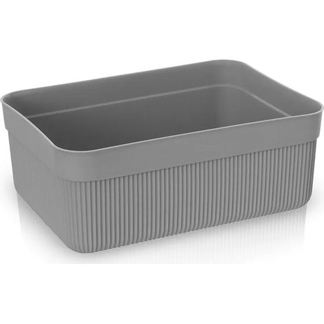 Vassoio porta oggetti da appoggio grigio in plastica Ring (1/3)