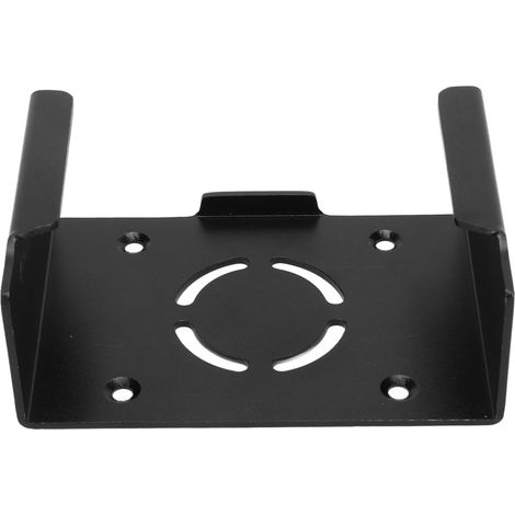 Support mural en alliage d'aluminium antirouille pour décodeur TV iOS, fixation par vis, noir (1/5)