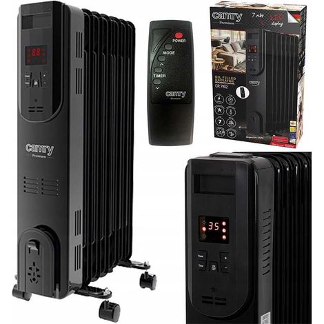 Radiador de aceite negro (7 aletas) 1500W CAMRY CR 7812 (1/5)