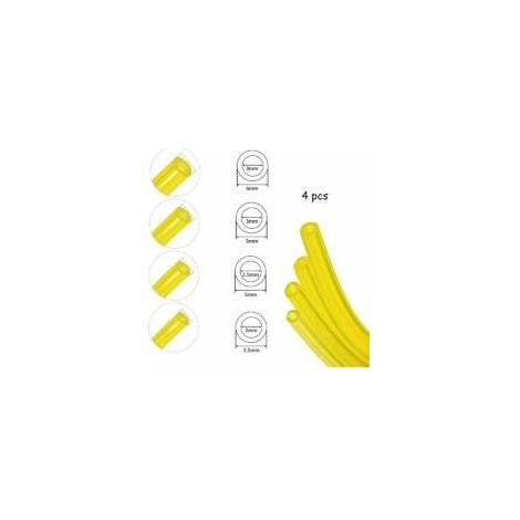 Durite Essence Set 4 Pièces Tuyau de Carburant Tuyau d'essence 1,5 mètre pour Souffleur Coupe-bordure Tronçonneuse Debroussailleuse, Tuyau de Carburant Flexible Très Résistant- Crezuo (1/4)