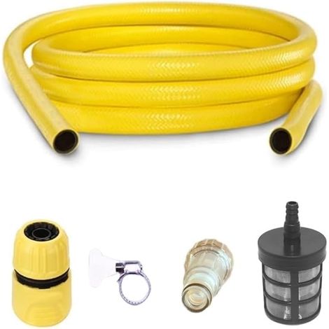 YUET 3-Meter-Saugschlauch mit Schnellanschluss und Hochdruckreinigerfilter für Kärcher K2, K3, K4, K5, K6, K7 und Bosch AQT-Serie (1/5)