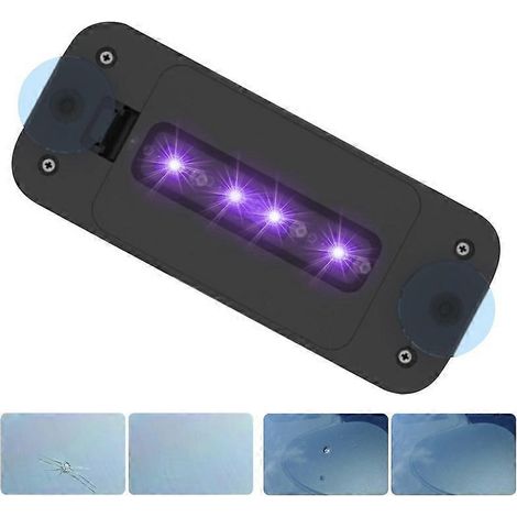 Lampe UV de réparation de pare-brise avec ventouse pour résine de durcissement de résine automobile (1/5)