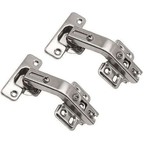 135 Degree Angle Kitchen Cabinet, Folding Cupboard, Folding Door Hinge and Screw Combination (2pcs Silver) (1/5)