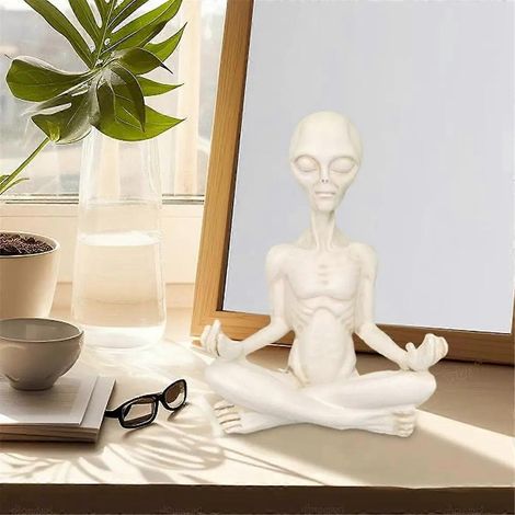 Statuette en résine AlienOrnaments pour jardin extérieur - A-- (1/5)