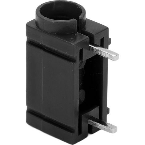 Lot de 5 douilles banane 4mm laiton nickélés pour circuit imprimé testeur multifonction noir (1/5)