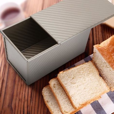 Moule à pain - VBESTLIFE - Or - Antiadhésif - 19,5 x 11,5 x 10 cm - Couvercle inclus (1/4)