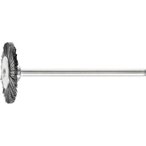 PFERD TOOLS Miniatur- Rundbürste RBU Ø19x2 mm Schaft-Ø2,34 mm schwarze Schweineborste 10 Stk (1/4)