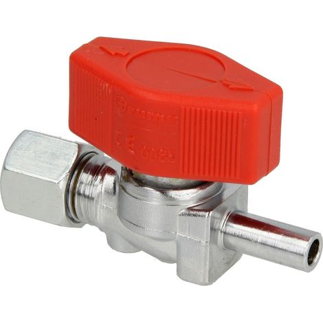 Vanne à fermeture rapide RST 8 x RVS 8, laiton chromé