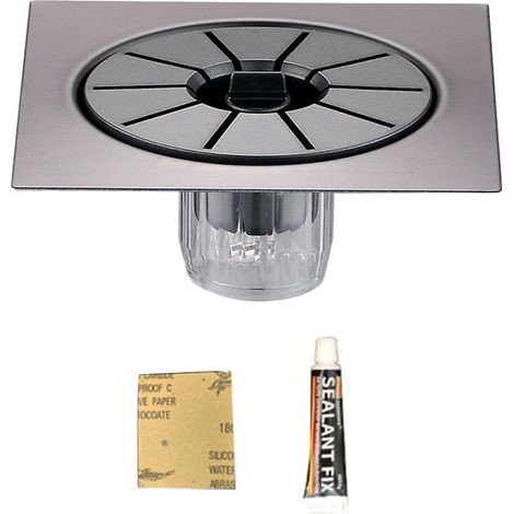 Produits ménagers, évacuation de sol magnétique à fermeture automatique, odeur et refoulement d'eau, installation facile, convient pour salle de bain, hôtel, voyage (1/5)