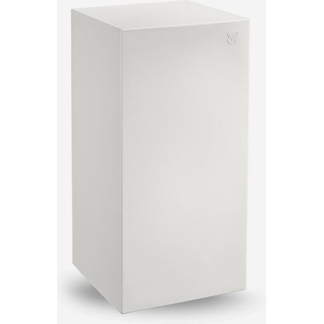 Sgabello da esterno in polietilene per bar e terrazze Blok 85 - Bianco (1/3)