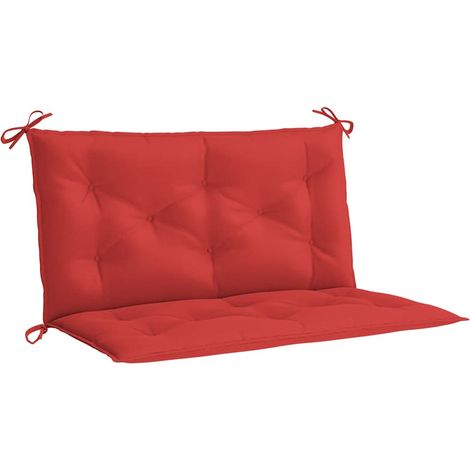 Maison Exclusive - Coussin de banc de jardin rouge 100x(50+50)x7 cm tissu oxford (1/5)