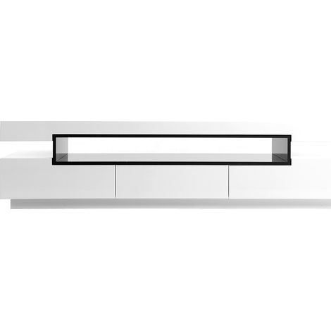 Design-TV-Möbel lackiert Weiß glänzend LIVO