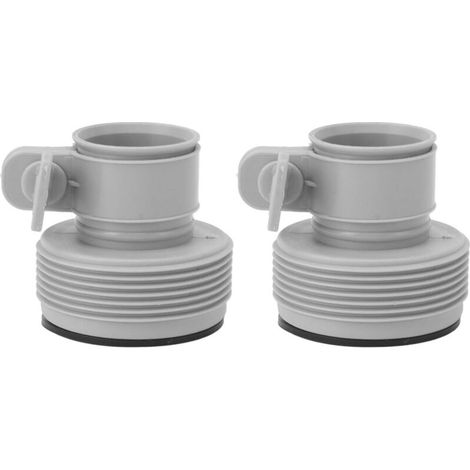 2 Pièces Adaptateur de Raccord de Pompe 1.25 à 1.5 Pouces Type B pour Système Piscine Sel, Compatible avec Pompe 25009 (1/5)