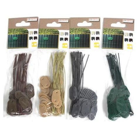 Clips de fixation pour tapis de protection, jeu de fixation de 25 pièces bambou (1/5)
