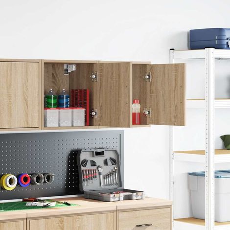 Maison Exclusive - Pensili per Garage 2 pz Rovere Sonoma in Legno Multistrato