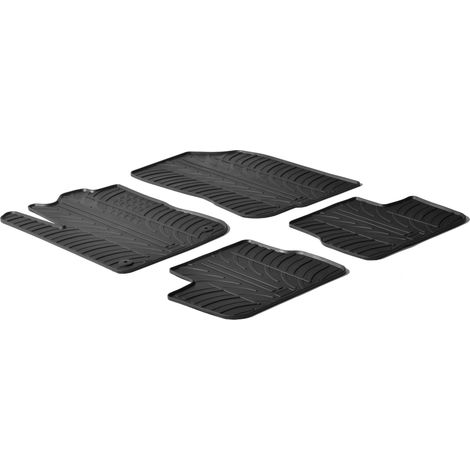 Set tappeti su misura in gomma - compatibile per Peugeot 208 3p (04/1207/18) - Peugeot 208 5p (04/1210/19)