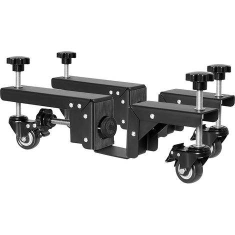Chariot mobile robuste avec roues rotatives, 2 pièces, pour portes de 1 3/8 à 1/4 pouces d'épaisseur (1/5)