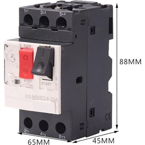 Disjoncteur de protection moteur, disjoncteur moteur, interrupteur de protection moteur GV2 (GV2-ME14C 610A) (1/4)