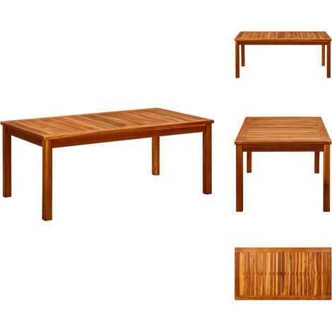 Gartentische - Living Garten-Couchtisch 110x60x45 cm Massivholz Akazie (1/5)