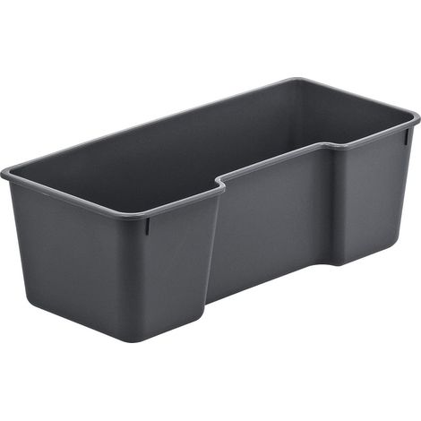Evo Utilisation avec un seul compartiment, plastique de qualité alimentaire (PP) sans BPA, anthracite, (36.5 x 16.6 x 12.2 cm) (1/5)