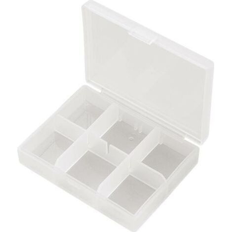 Mallette de rangement séparations variables PP06-01 1572147 (L x l x H) 84 x 63 x 20 mm Nombre de compartiments: 6 1 pc(s) S459141 (1/3)