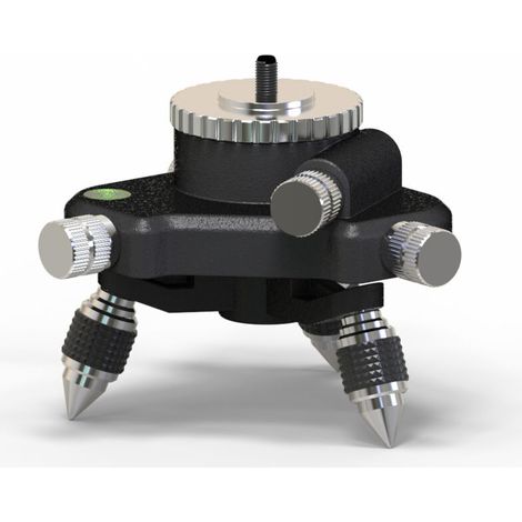 Adaptateur de niveau laser – Base rotative à 360° pour connecteur de trépied de niveau laser de ligne, base de trépied pivotante pour adaptateur de niveau de 6,35 mm et 5/8 (1/5)