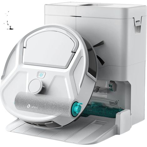 Robot aspirapolvere, aspirazione 20000 Pa, navigazione laser, BIANCO (1/2)