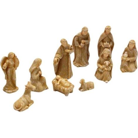 Ensemble de Crèche Noël, D'Ornements Cadeaux, Décoration Artisanale, Accessoires Décoratifs Salon et Chambre à Coucher (1/4)