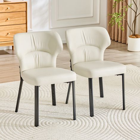 Chaises noir simili cuir metal (1/5)