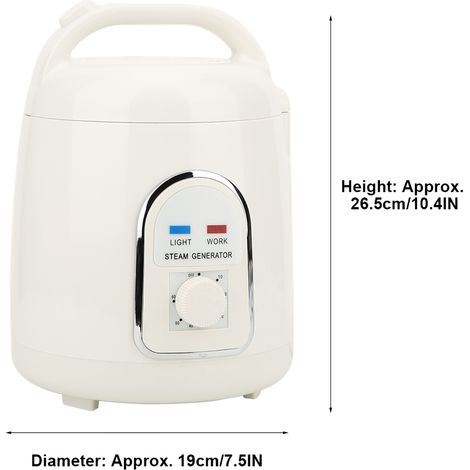 Générateurs de vapeur pour saunas et spas antidéflagrants de 1,5 L, appareils de production de vapeur, machines à vapeur, outils d'évaporation (prise UE 220 V) (1/5)