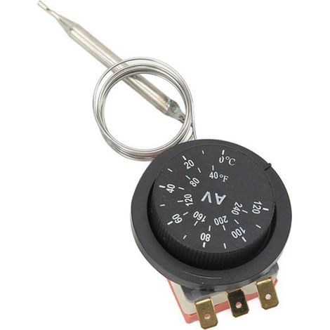 Commutateur de thermostat de ventilateur électrique réglable 10 pièces 0-120 °C interrupteur de Thermostat auto radiateur (1/4)