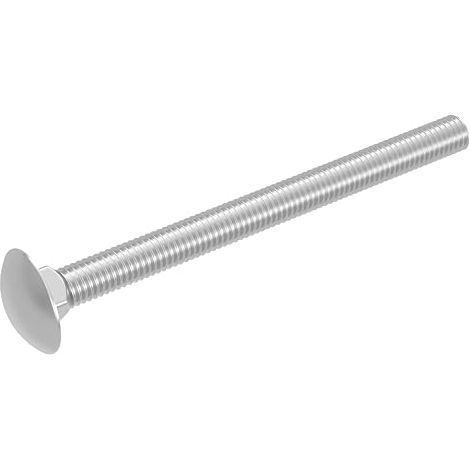 Carriage screws M8 x 100 mm, stainless steel V2A A2, 603 / ISO 8677, flat round head with square neck, full thread (1/5)