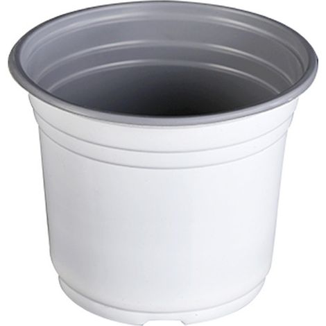 75 Pots de semis en plastique bicolore rouge-noir, 75 pièces, blanc, taille 90. (1/5)