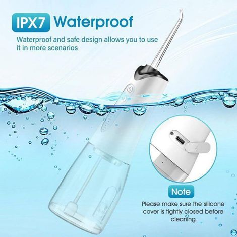 Hydropulseur buccal - Douche buccale - Nettoyage des dents - Soin des gencives - Hydropulseur buccal sans fil - Portable ave (1/4)