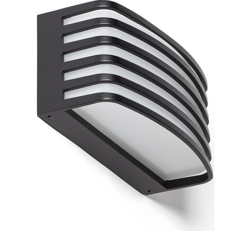 Aplique de Pared Exterior LED 15W Aluminio Negro Juli Negro