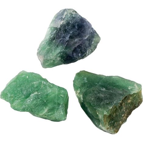 Cristal de Fluorite Verte Naturelle de Grande Taille, gemme Brute, Cristal de Fluorite, Ornement Brut irrégulier en Vrac Collections de la Maison (1/5)