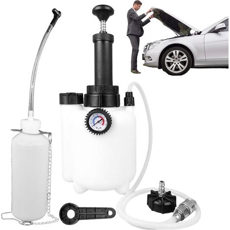 Purgeur de frein à dépression, kit rinçage liquide  Pompe purge pression 3 l Lave-vaisselle, outils système freinage professionnels pour -