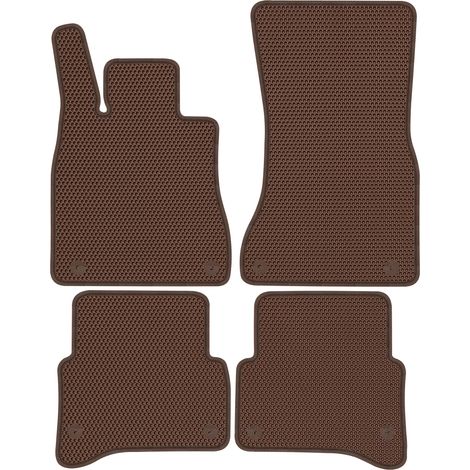 Tappetini dedicati per Classe S W223 SD Short dal 2021 - EVA A NIDO D'APE MARRONE (1/5)