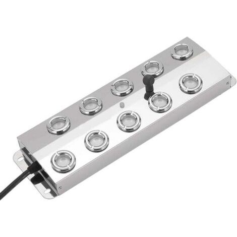 Système de brumisation extérieur pour étangs de poissons et jardins Construction en acier inoxydable réglable (dix têtes) (1/4)