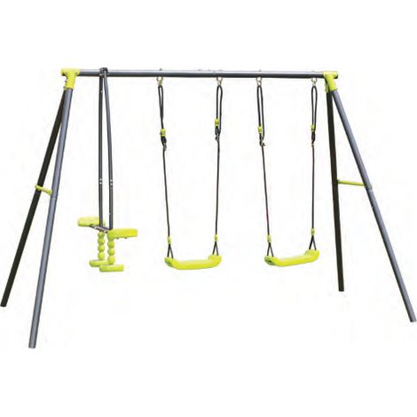 ALTALENA 2 POSTI + CAVALCABILE - BABY SWING SET' Dimensioni 256 X 136 X H 180 cm (1/5)