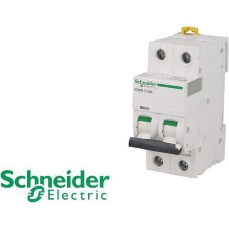 A9f75206 - Disjoncteur Courbe D Bipolaire 6a - 2p - 10ka - à Vis - Schneider Electric Acti9 Ic60n (1/2)