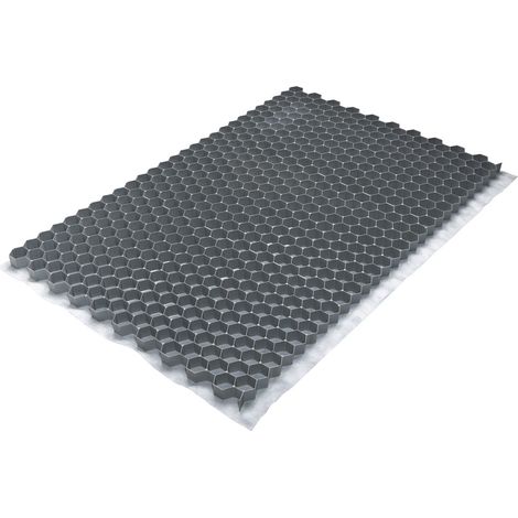 Kiesmatten - "Gravel-Fix-Pro" - Kunststoff Grau - 80x120cm - 0,96m²