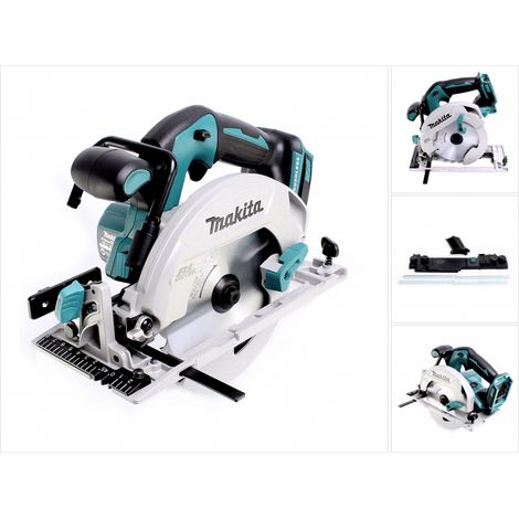 Makita DHS 680 Z Akku Handkreissäge 18V 165 mm Solo + Führungsschienenadapter - ohne Akku, ohne Ladegerät (1/5)