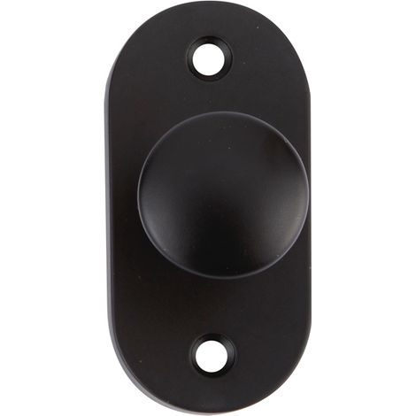 Pomo ovalado aluminio negro 30x65mm modelo 6032 para armarios (1/2)